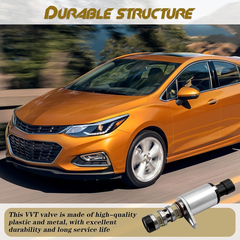VANUODA Camshaft Engine Oil Control Variable Valve Timing VVT Solenoid, Compatible with Chevy Aveo Cruze Sonic Trax for Astra for Pontiac G3 for Saturn, Replace# 12992408 55567050 918-006 - Image 5